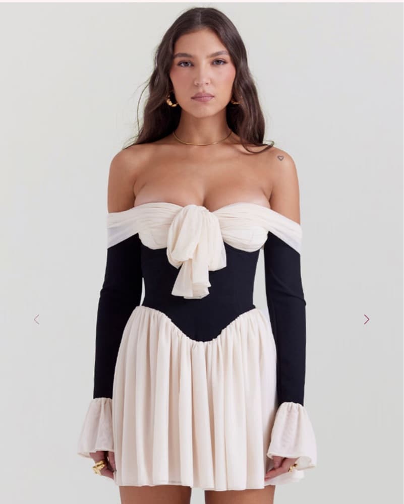 House Of CB Alana Off Shoulder Dress - Image 1