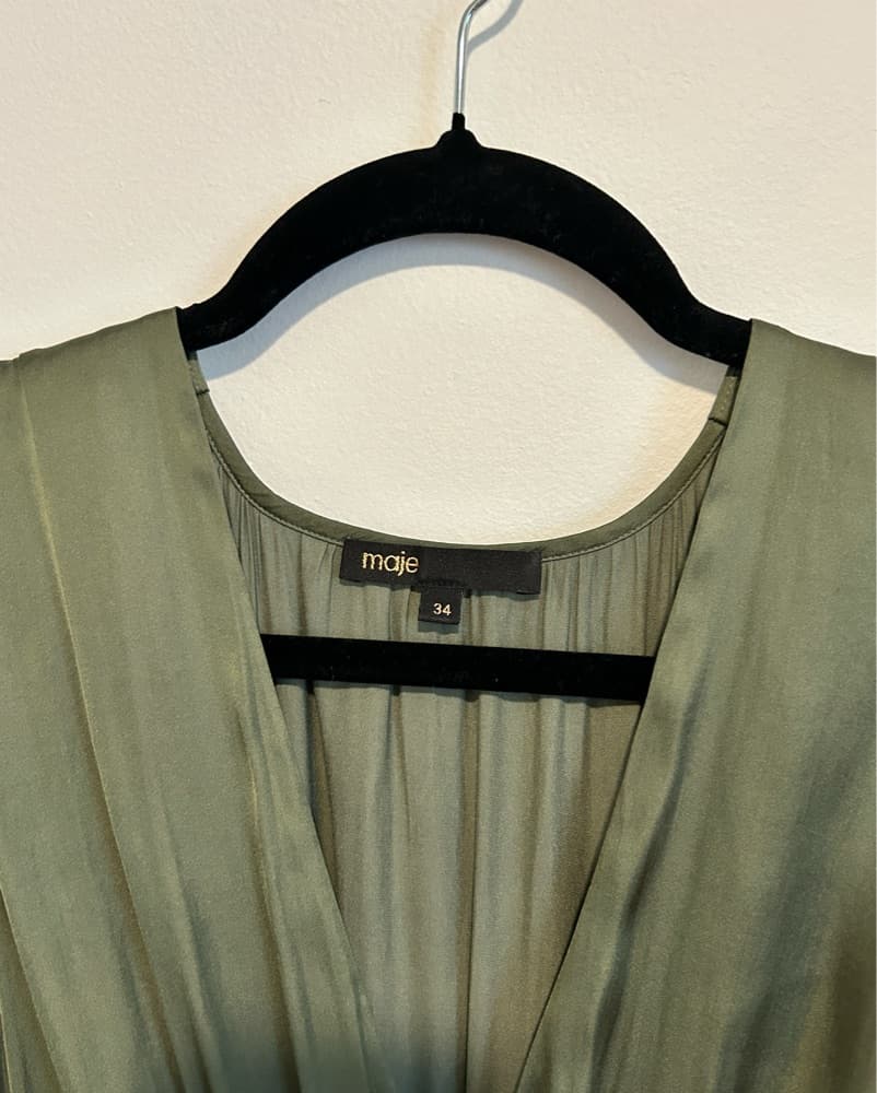 green maje dress - Image 5