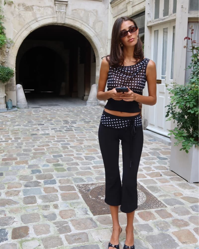 Fait Par Foutch Polka Dot Capri Set - Image 4