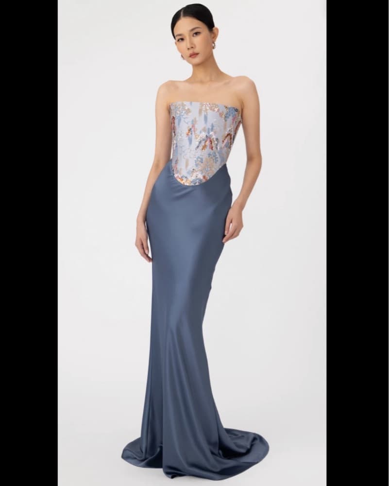 Sau Lee Strapless Formal Isha Gown - Image 1