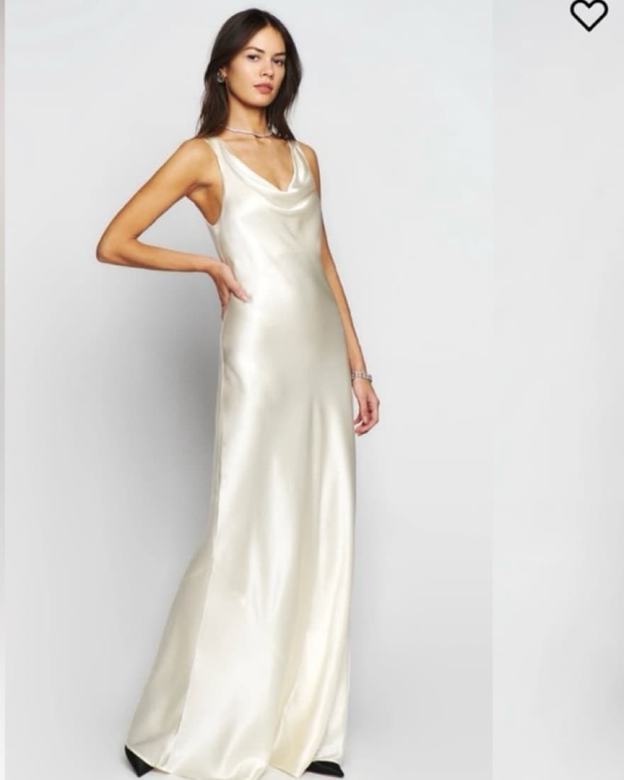 Elegant Silk Reformation Dress - Image 2