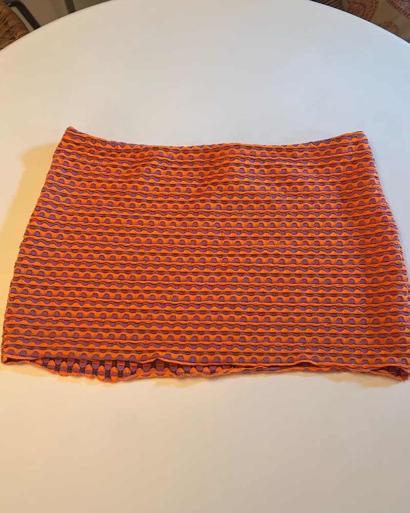 Cute Orange Mini Skirt  - Image 3