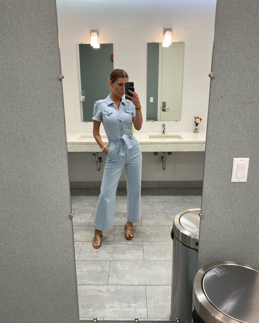 Light Denim Jumpsuit - Image 4