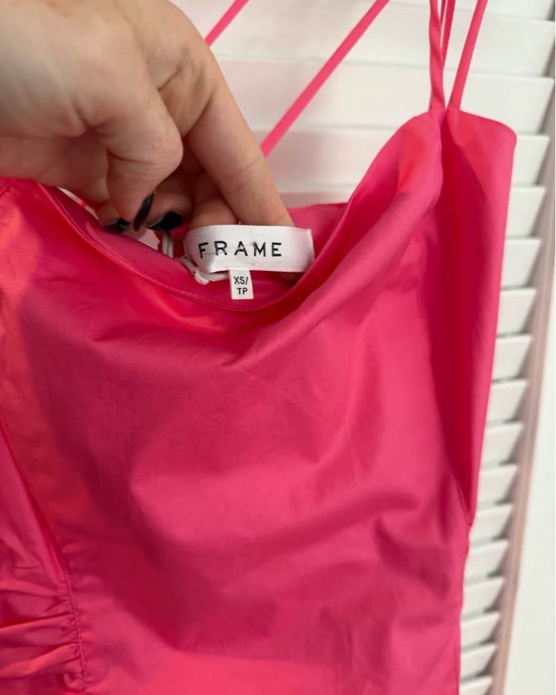 Frame Denim Hot Pink Mini Dress - Image 5