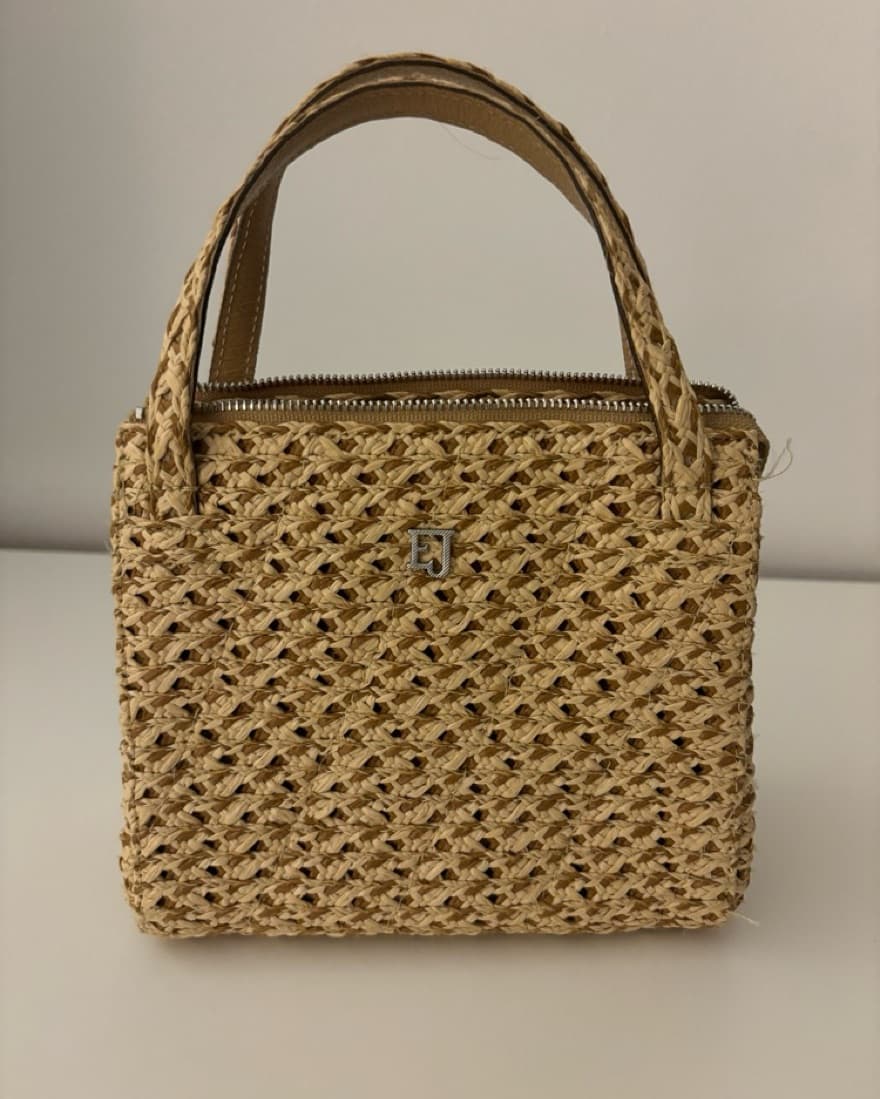 Woven Straw Mini Bag - Image 1