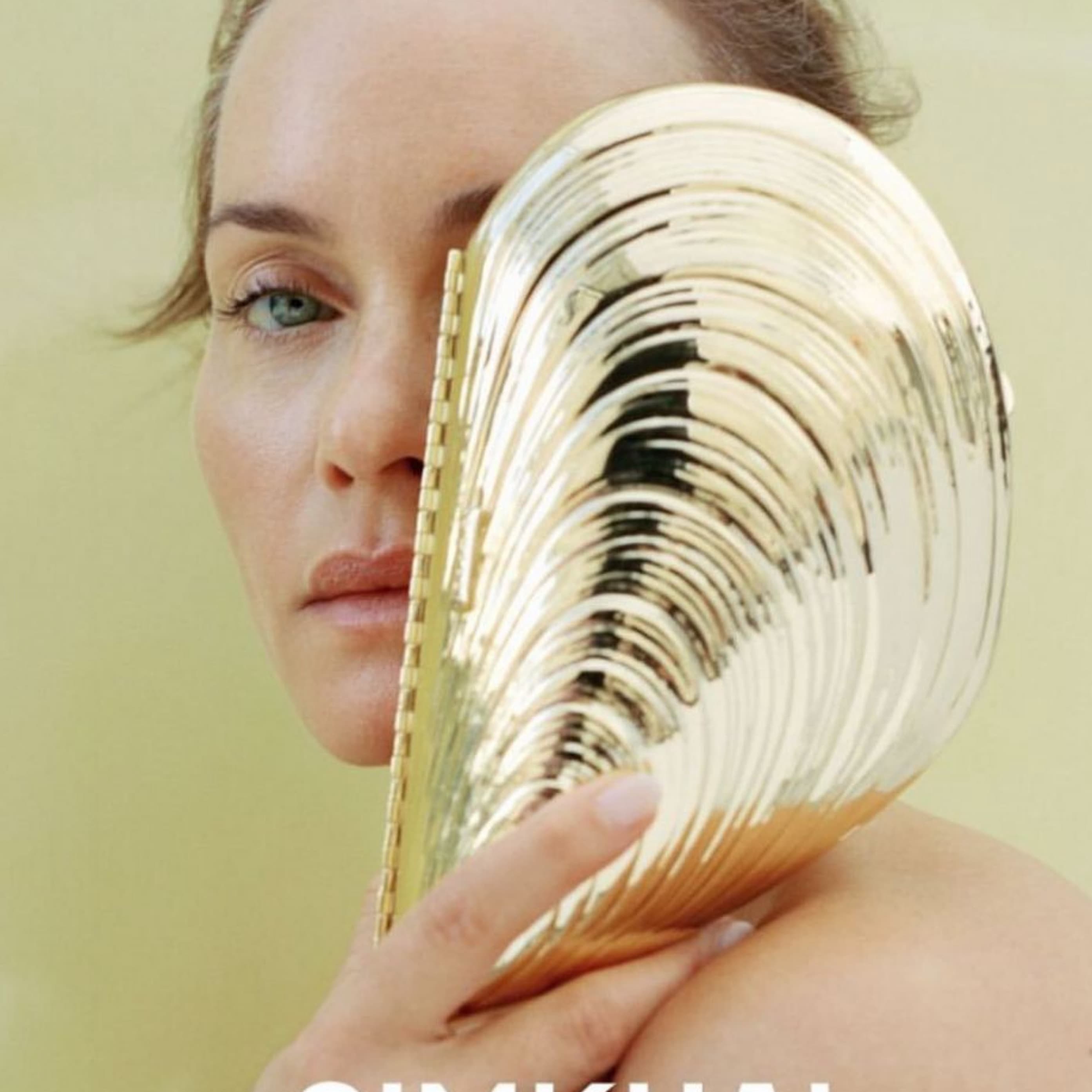 Simkhai Gold Shell Clutch  - Image 1