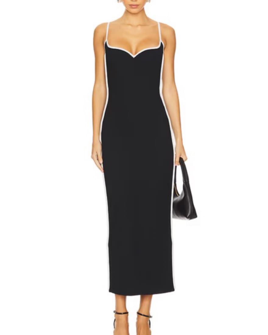 Paris Georgia Black Heart Midi Dress - Image 1