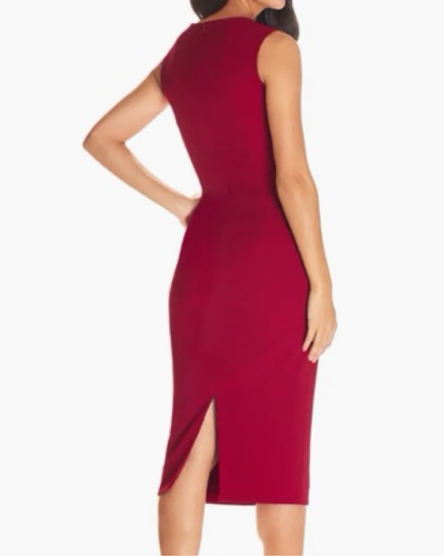 Elle Sweetheart Neck Sheath Midi Dress - Image 2
