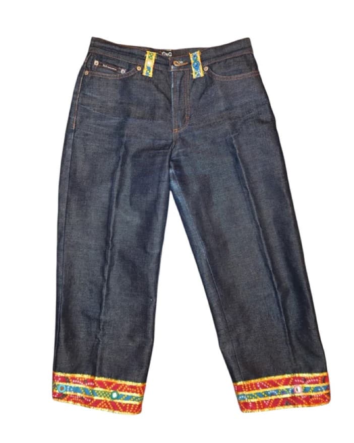 D&G Indi-Oriental Mirror Jeans - Image 1