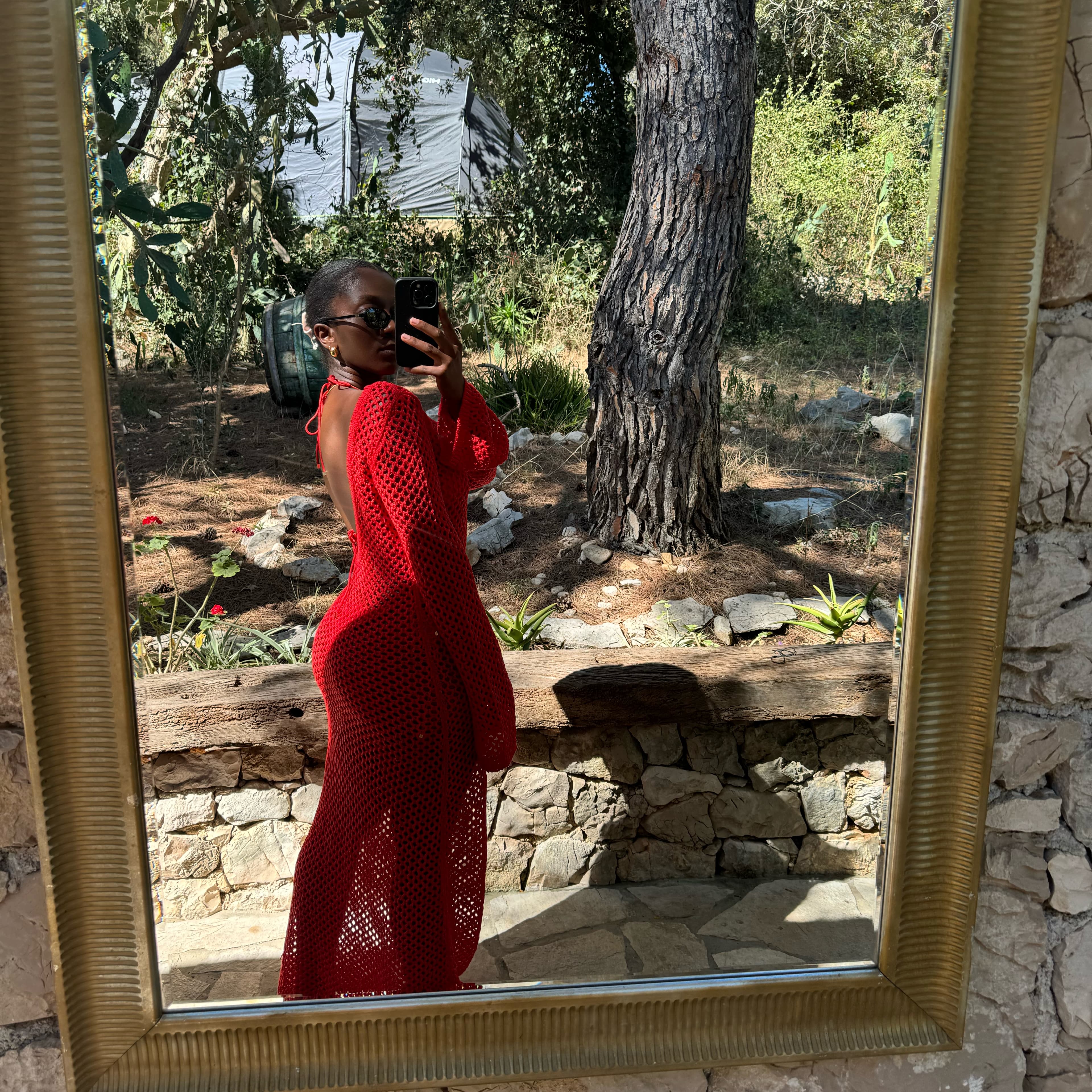 Red monday swimwear coverup - Image 2