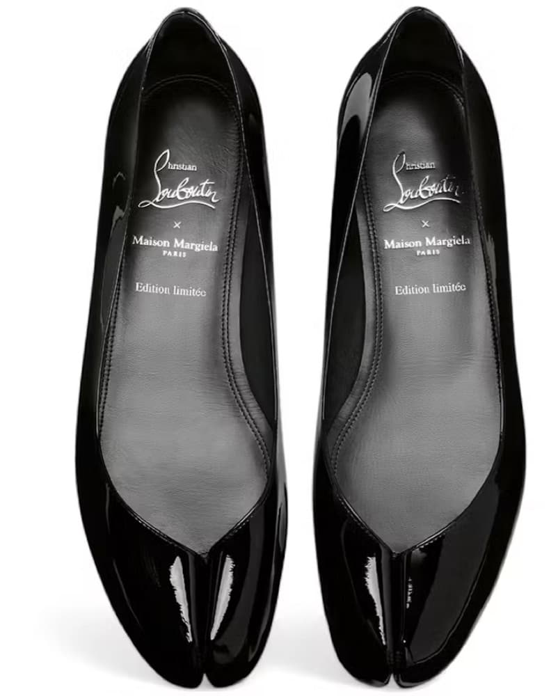 Margiela X Louboutin Black Patent Flat - Image 1