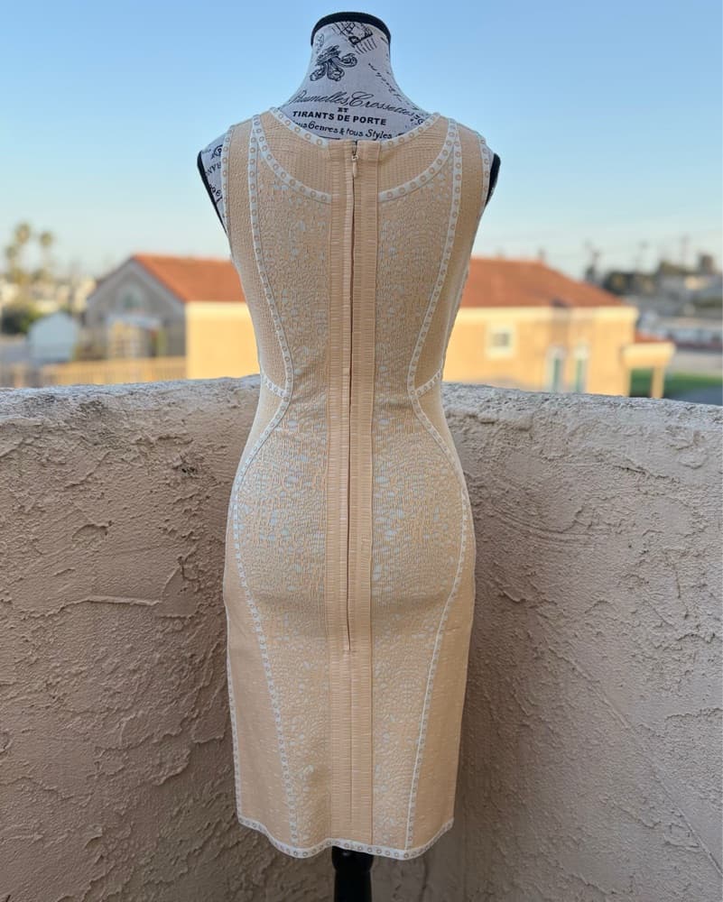Herve Leger Bellini laser-cut Dress S - Image 3