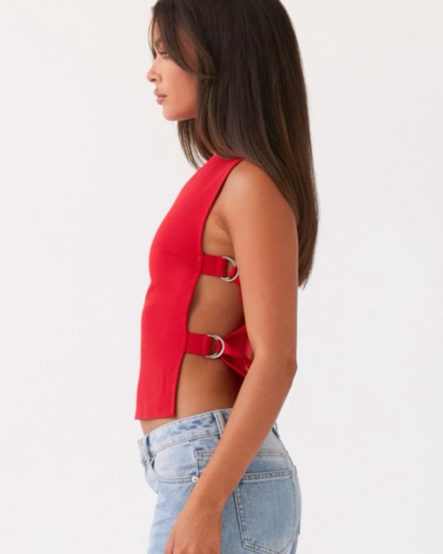 Red Buckle Top - Image 2