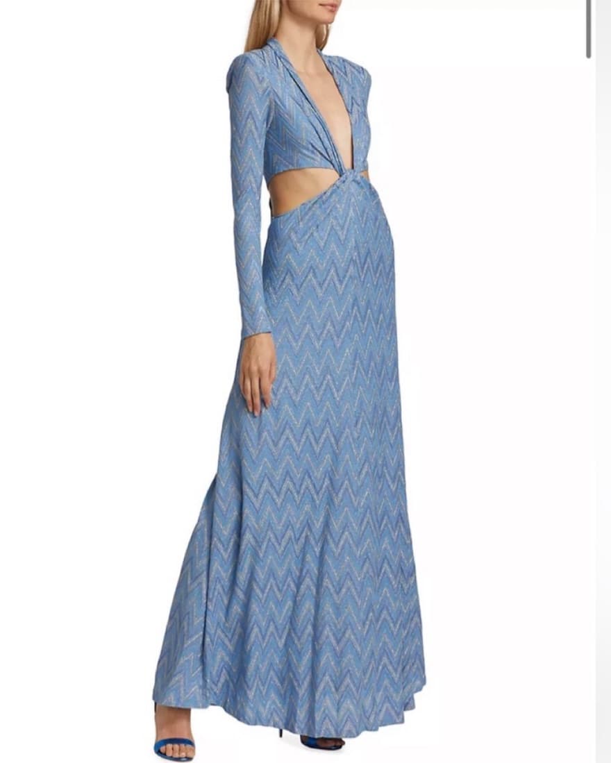 Ramy Brook Celesete Chevron Dress - Image 3