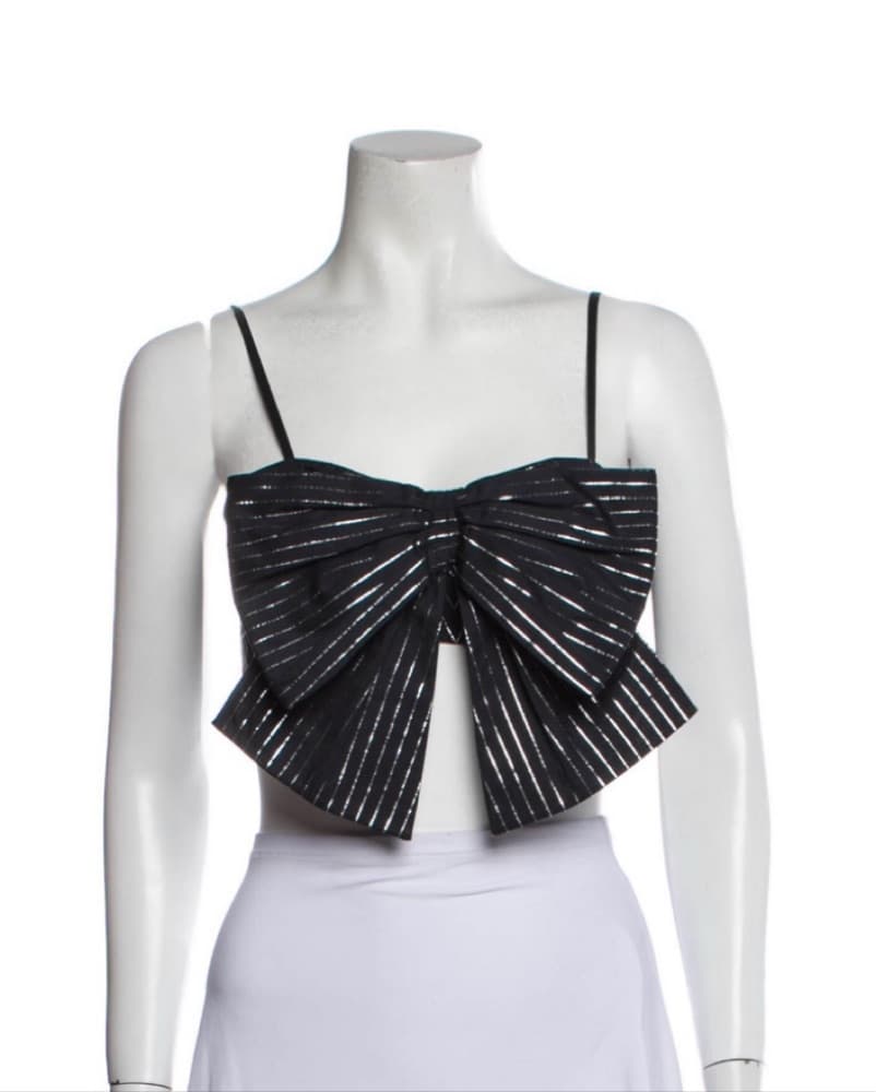 Chanel Bow Crop Top - Image 1