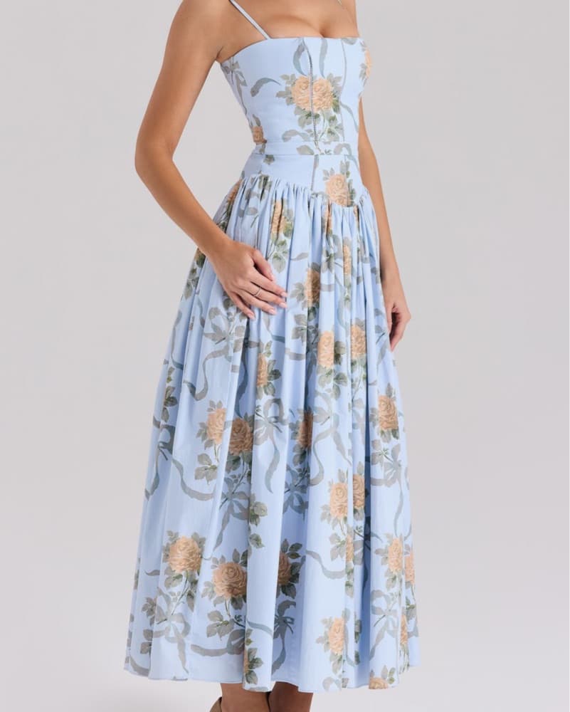 House Of CB Ysabella Floral Corset Dress - Image 3