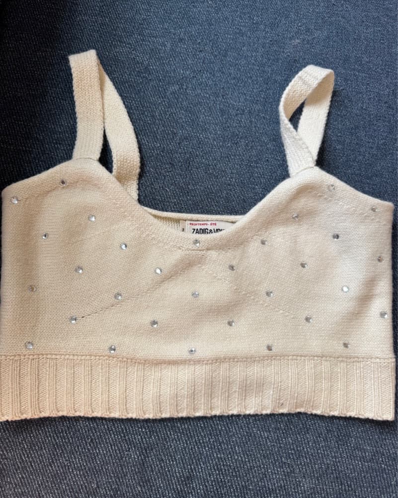 ZADIG & VOLTAIRE embellished knit crop! - Image 1
