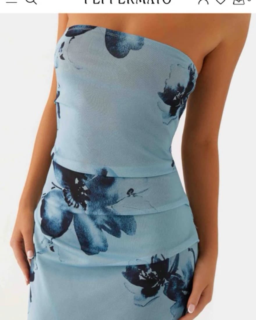 Peppermayo Blue Floral Maxi Dress - Image 4
