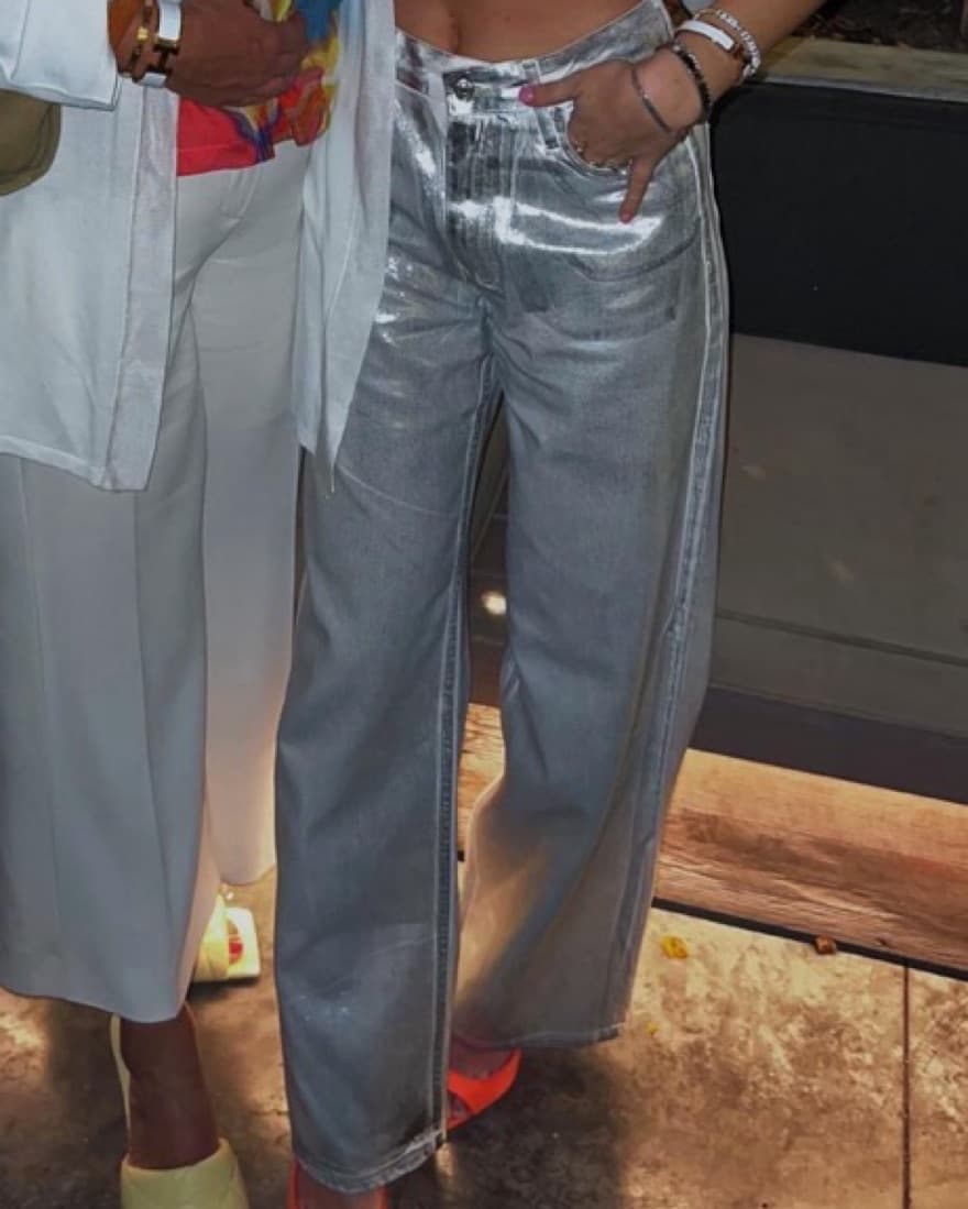 Zara Silver Jeans - Image 2