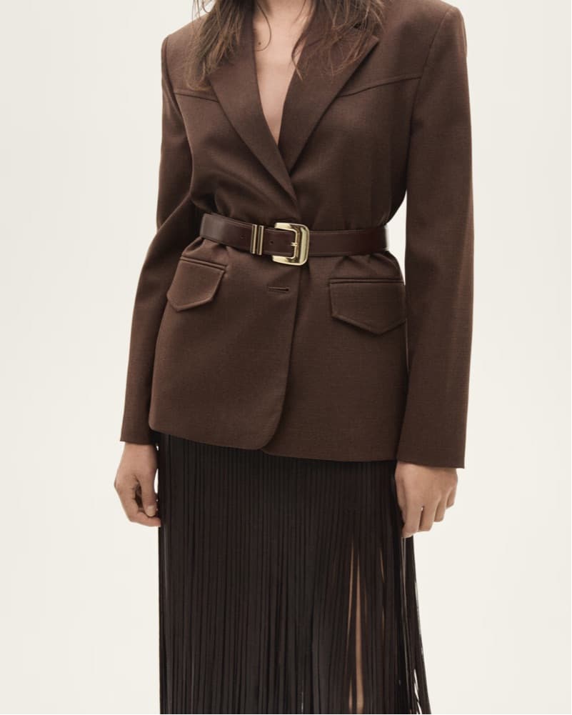 Fringe Leather Skirt  - Image 3