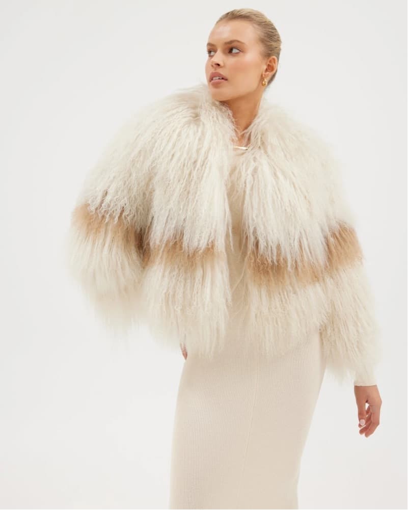 Georgina Jacket Oatmeal/Tan - S - Image 1