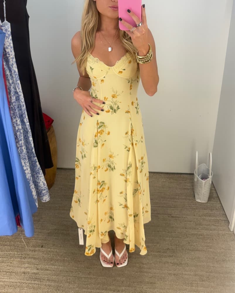 Yellow Laia Reformation Sun Dress - Image 3
