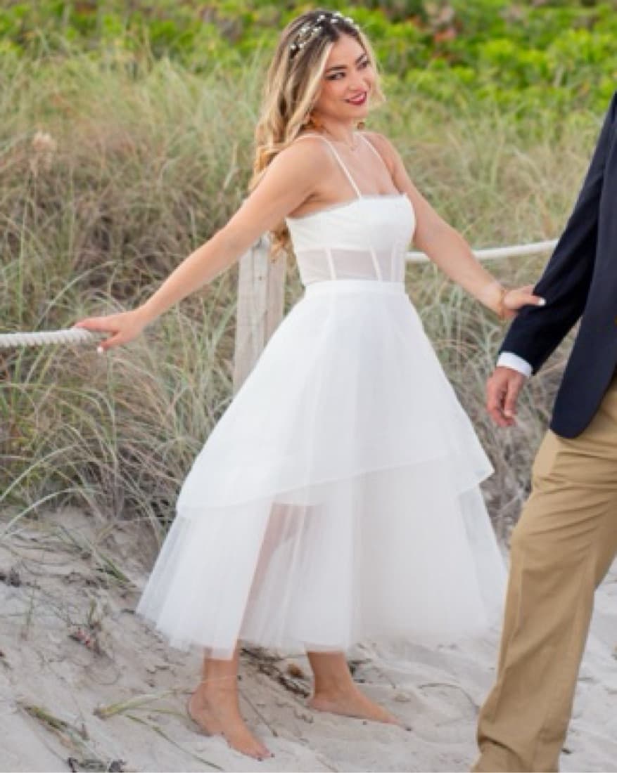 BCBGMAXAZRIA Corset Tiered Evening Dress - Image 2