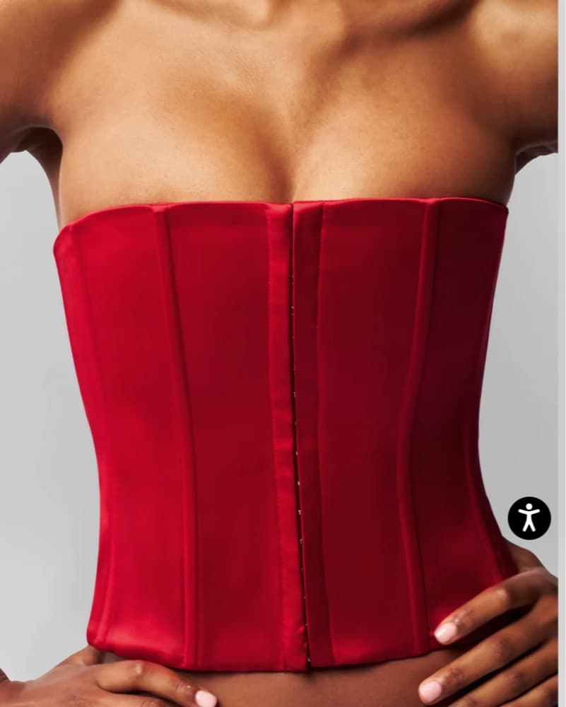 Danielle Guizio Red Corset  - Image 1