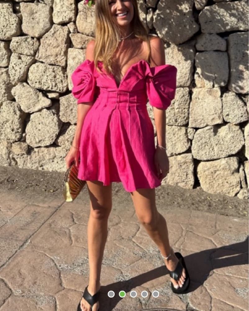 Cult Gaia Off-The-Shoulder Mini Dress - Image 4