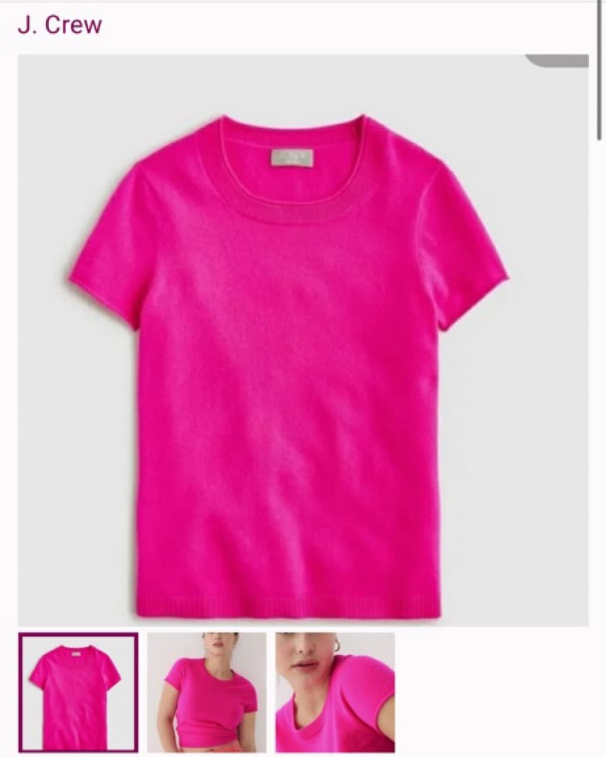 Jcrew Pink Cashmere Top - Image 1