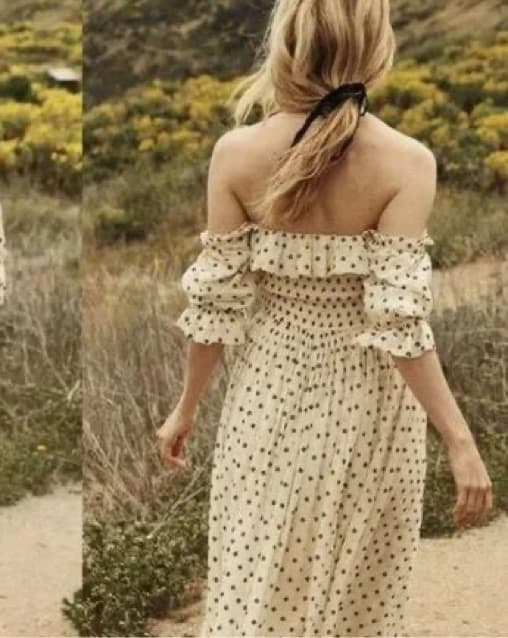 Doen Sol Dress In Cream Diamond - Image 4