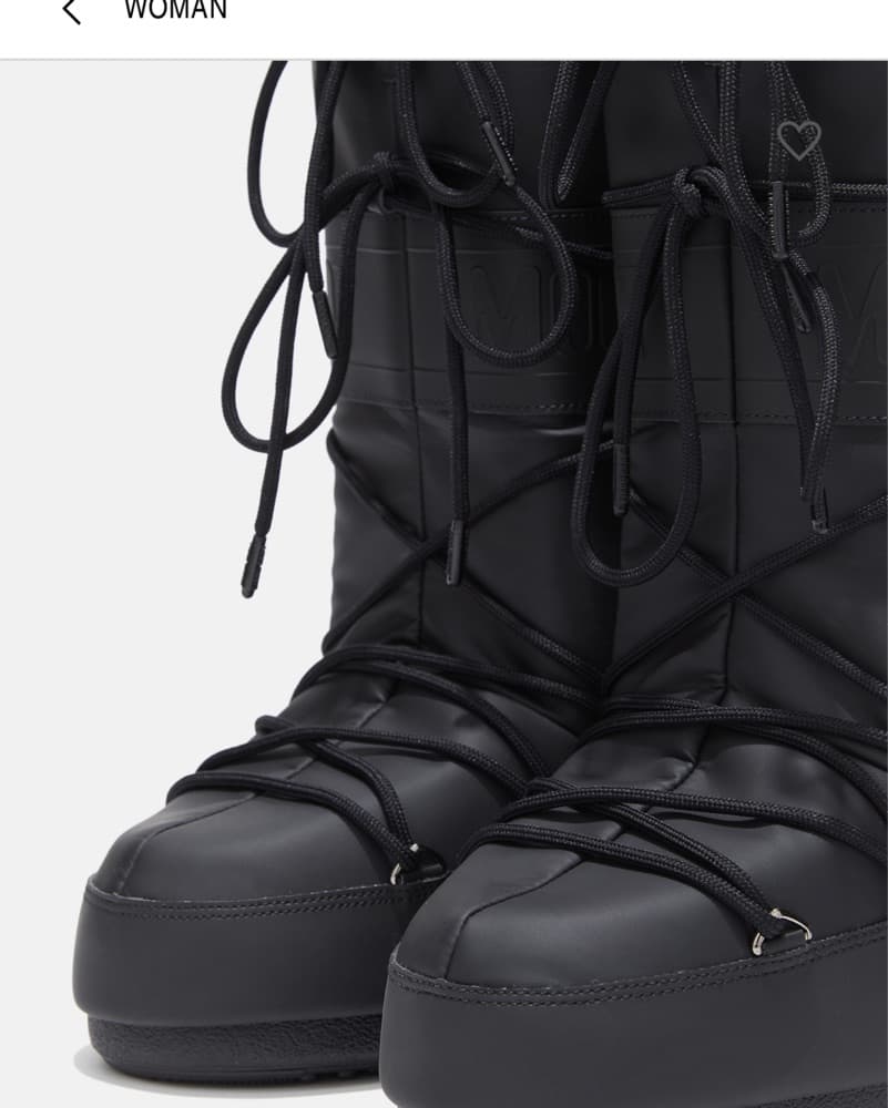 Black Matte Rubber Moon Boot Size 8-9.5 - Image 2
