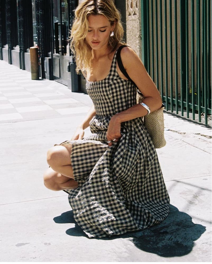 Charming Gingham Maxi Dress - Image 2