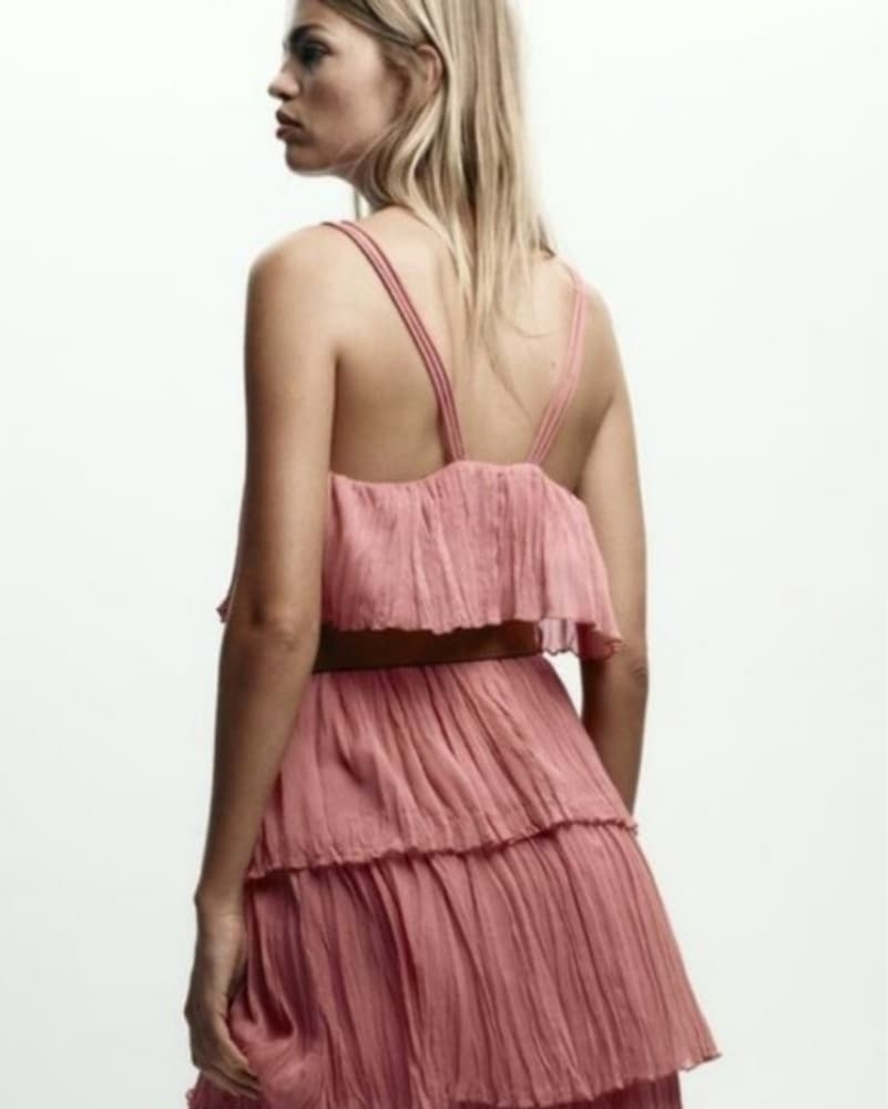 Zara Belted Ruffle Dress  - Image 3
