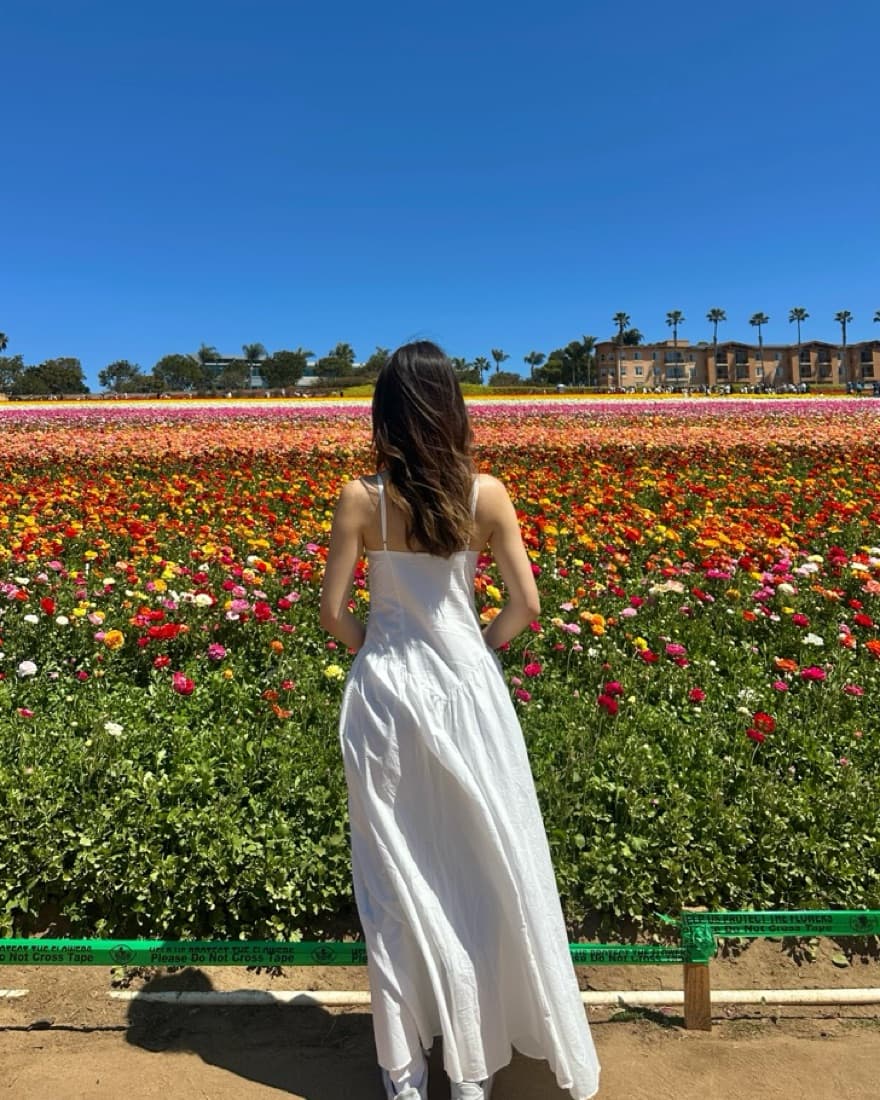 Zara White Drop Waist Maxi Dress - Image 2