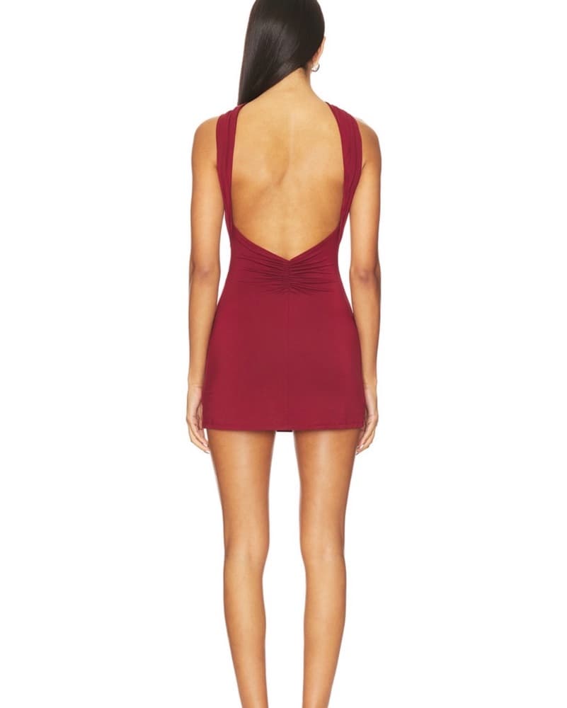 NBD Petra Mini Dress In Red - Image 2