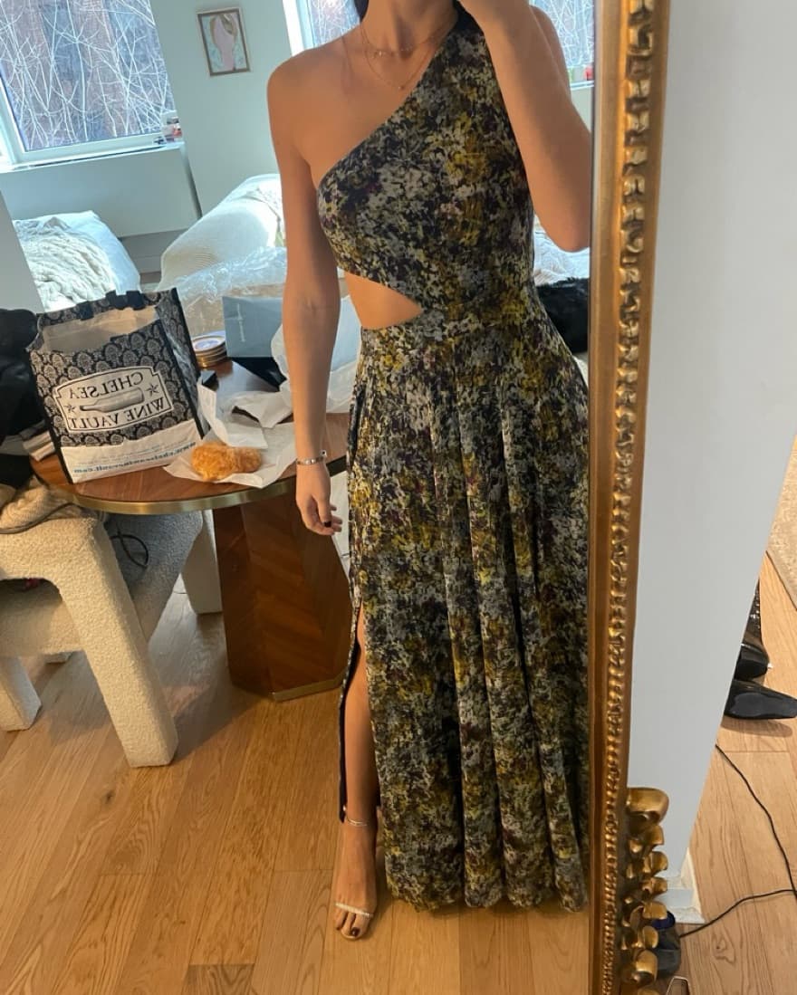 Prabul Gurang Watercolor Cut Out Gown - Image 1