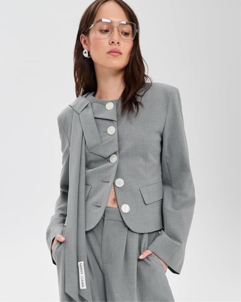 Sandy Liang Briar Grey Jacket - Image 1