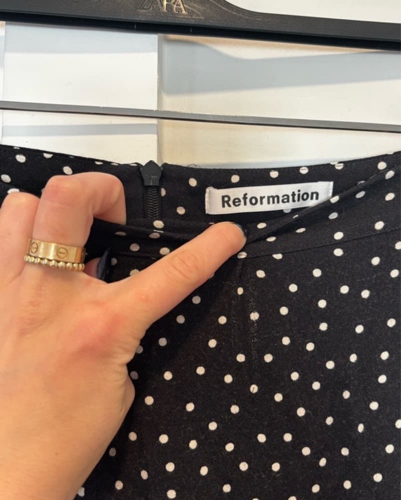 Reformation Polkadot Flare Pants - Image 4
