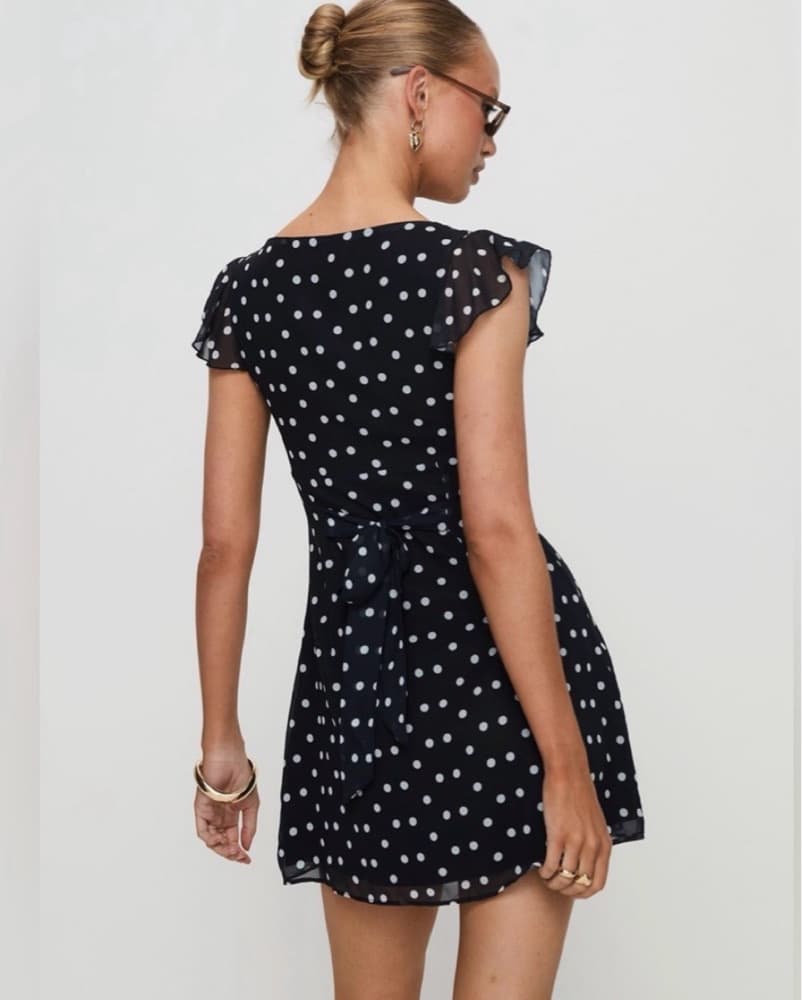  Polka dot black dress - Image 2