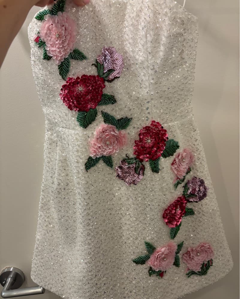 Helsi Frida Rosette Strapless Mini Dress - Image 6