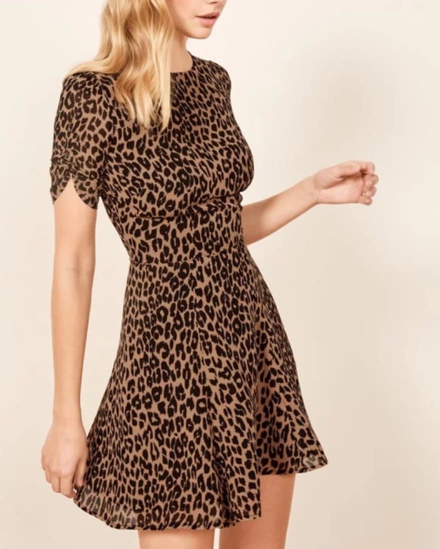 Reformation Leopard Print Dress - Image 1