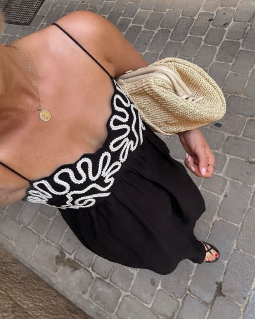 Commense Embroidered Maxi Dress - Image 2