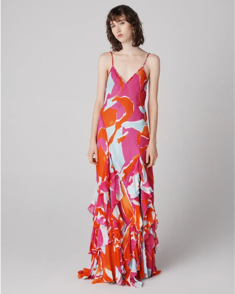 DVF Abstract Pattern Dress - Image 1