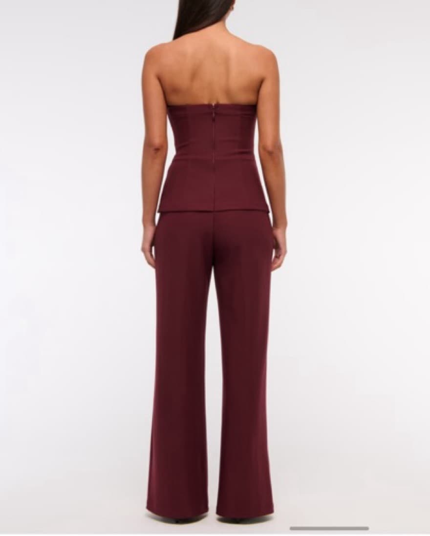 Maroon Strapless Jumper From Abecrombie - Image 2