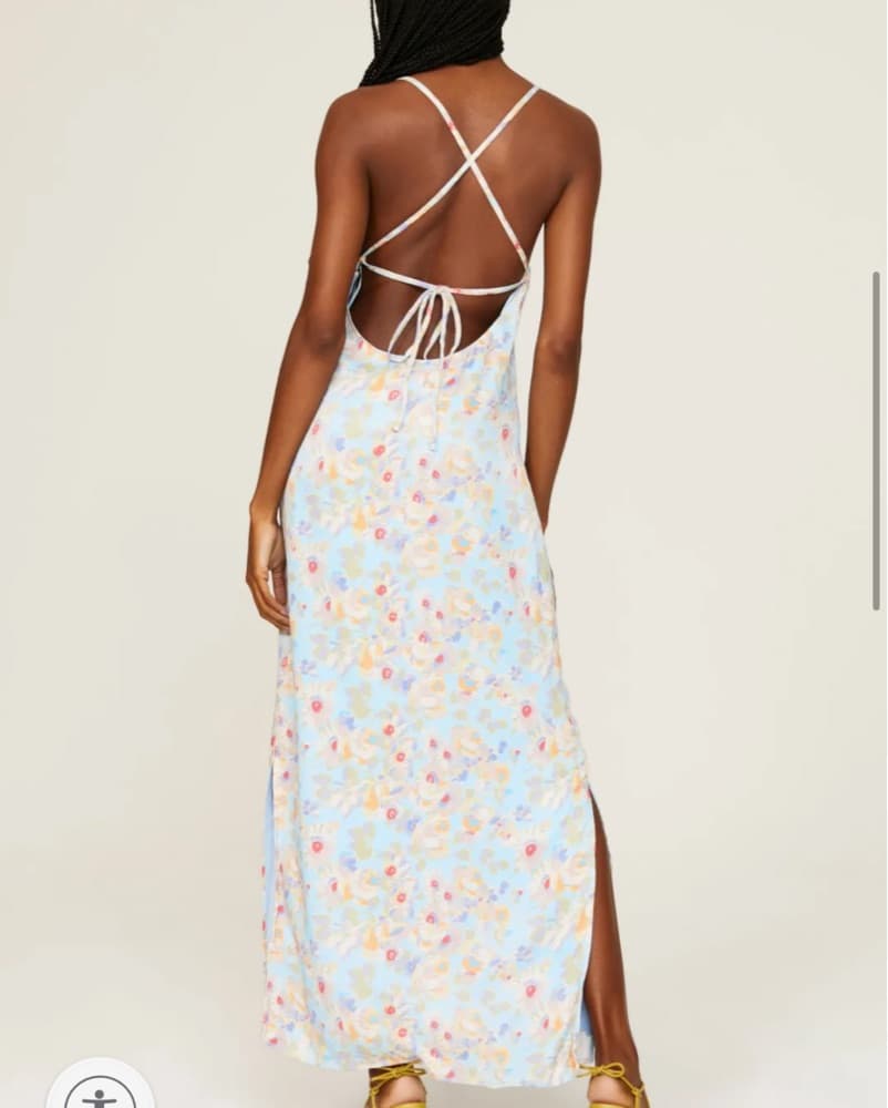 Something Navy Floral Dress - Image 2