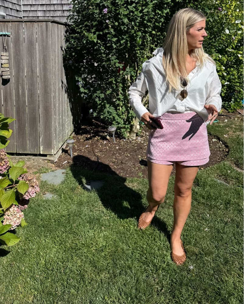 Maje Pink Mini Skirt (skort) - Image 2