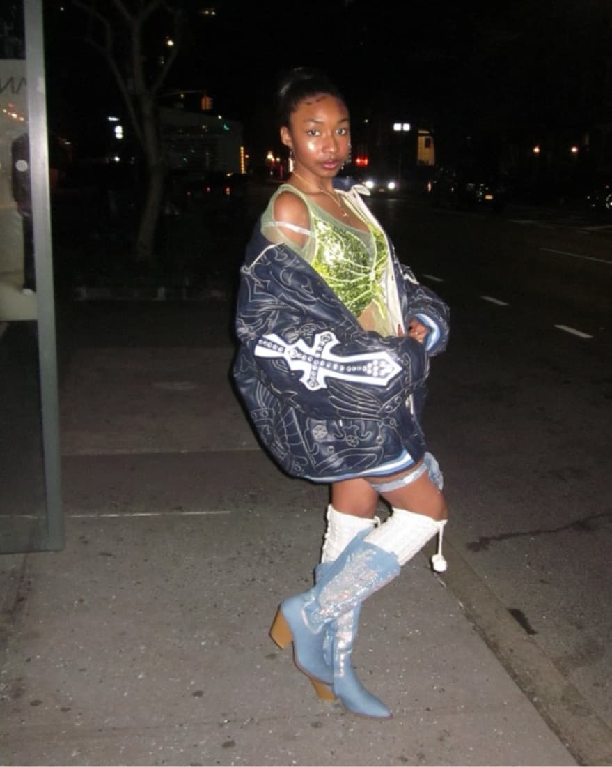 Raw Blue Vintage Y2K Oversized Jacket - Image 6