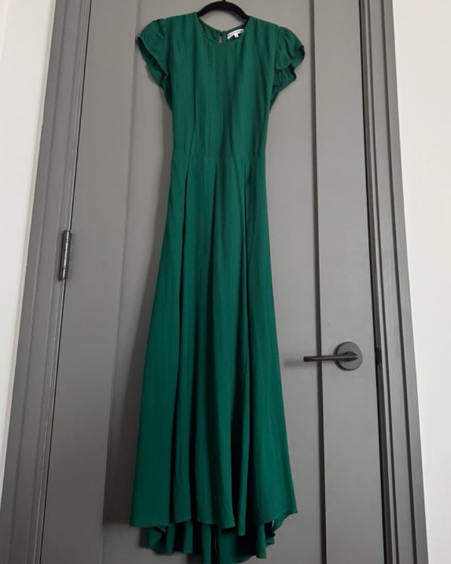 Reformation Midi Green Dress - Image 1