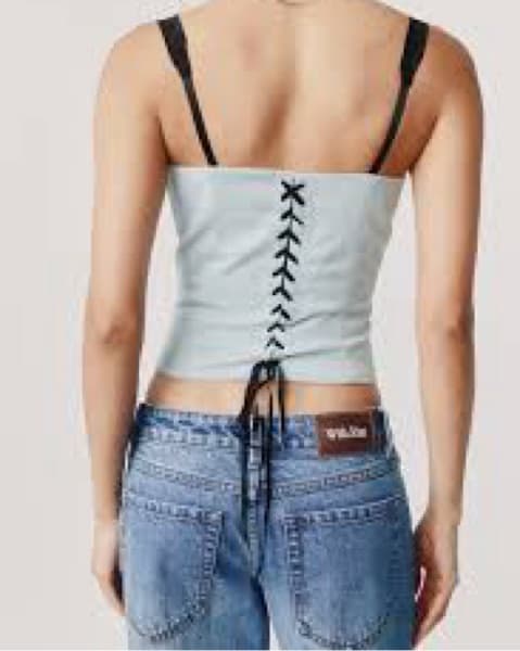 With Jean Blue Corset Ryder Top - Image 2